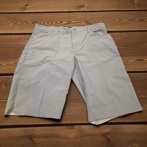 Nike SB Dri Fit Golf Shorts Mens 36 Gray Flat Front Skateboarding Casual